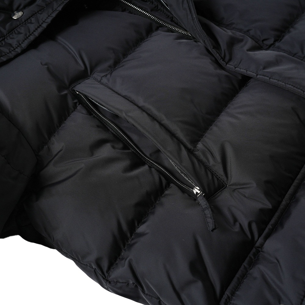 HERNO ヘルノ NYLON CHAMONIX POLAR-TECH 撥水ナイロン フーデッド ダウンブルゾン PI001140U-12004Z BLACK