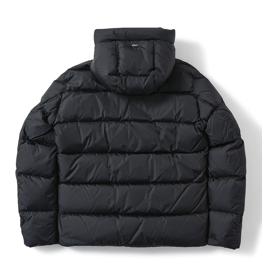 HERNO ヘルノ NYLON CHAMONIX POLAR-TECH 撥水ナイロン フーデッド ダウンブルゾン PI001140U-12004Z BLACK