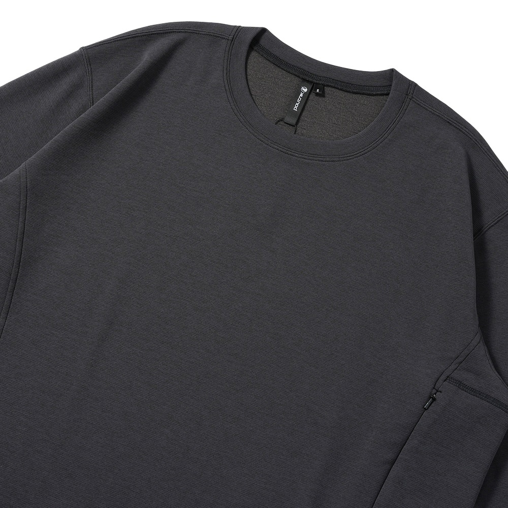 POUTNIK THE URBAN TRAVELER BY TILAK ポートニック ティラック DEL-TEE L/S デルティー ロングスリーブ ポケット BLACK