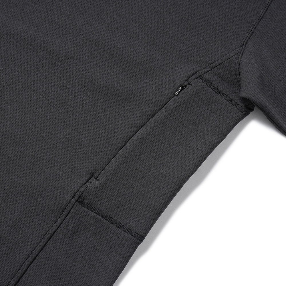 POUTNIK THE URBAN TRAVELER BY TILAK ポートニック ティラック DEL-TEE L/S デルティー ロングスリーブ ポケット BLACK