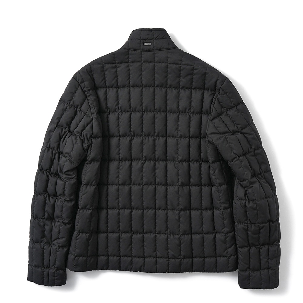 HERNO ヘルノ ARENDELLE POLAR-TECH 撥水ポリエステル  シングルライダース ダウンブルゾン PI001257U-12414Z BLACK