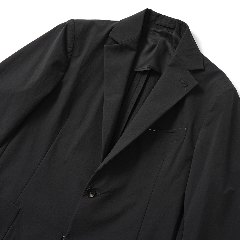 Finjack フィンジャック 撥水ストレッチ ナイロン 2B ジャケット SGSN2-TXJ032 BLACK