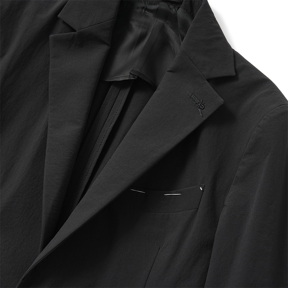 Finjack フィンジャック 撥水ストレッチ ナイロン 2B ジャケット SGSN2-TXJ032 BLACK
