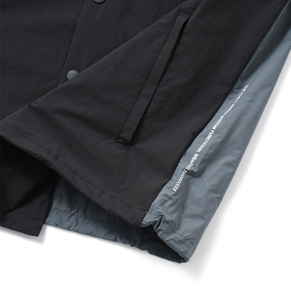 TFW49 ティーエフダブリュー49 LIGHT COACH JACKET ライト コーチジャケット T062610001 BLACK