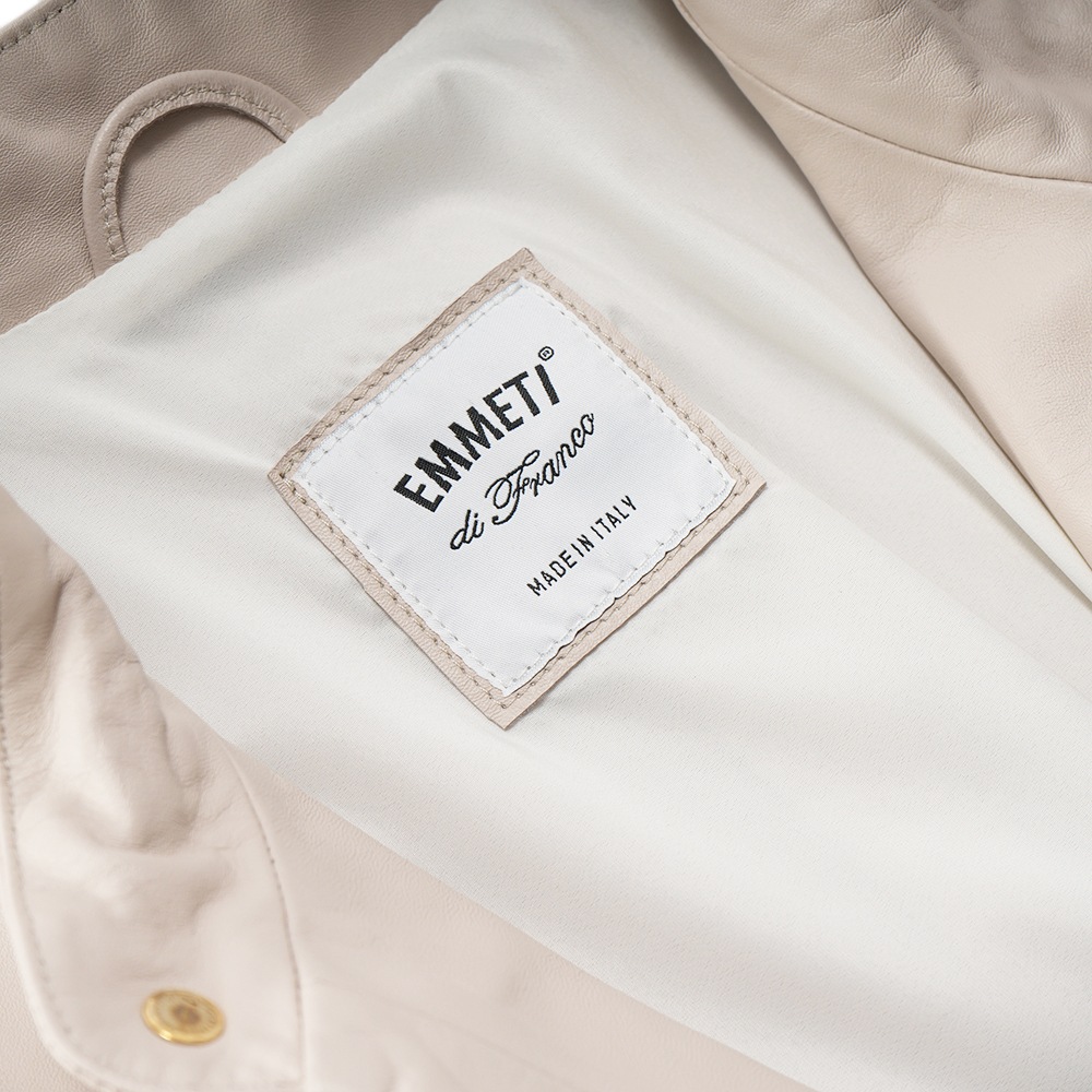 EMMETI / PAIGE レザーブルゾンWhite