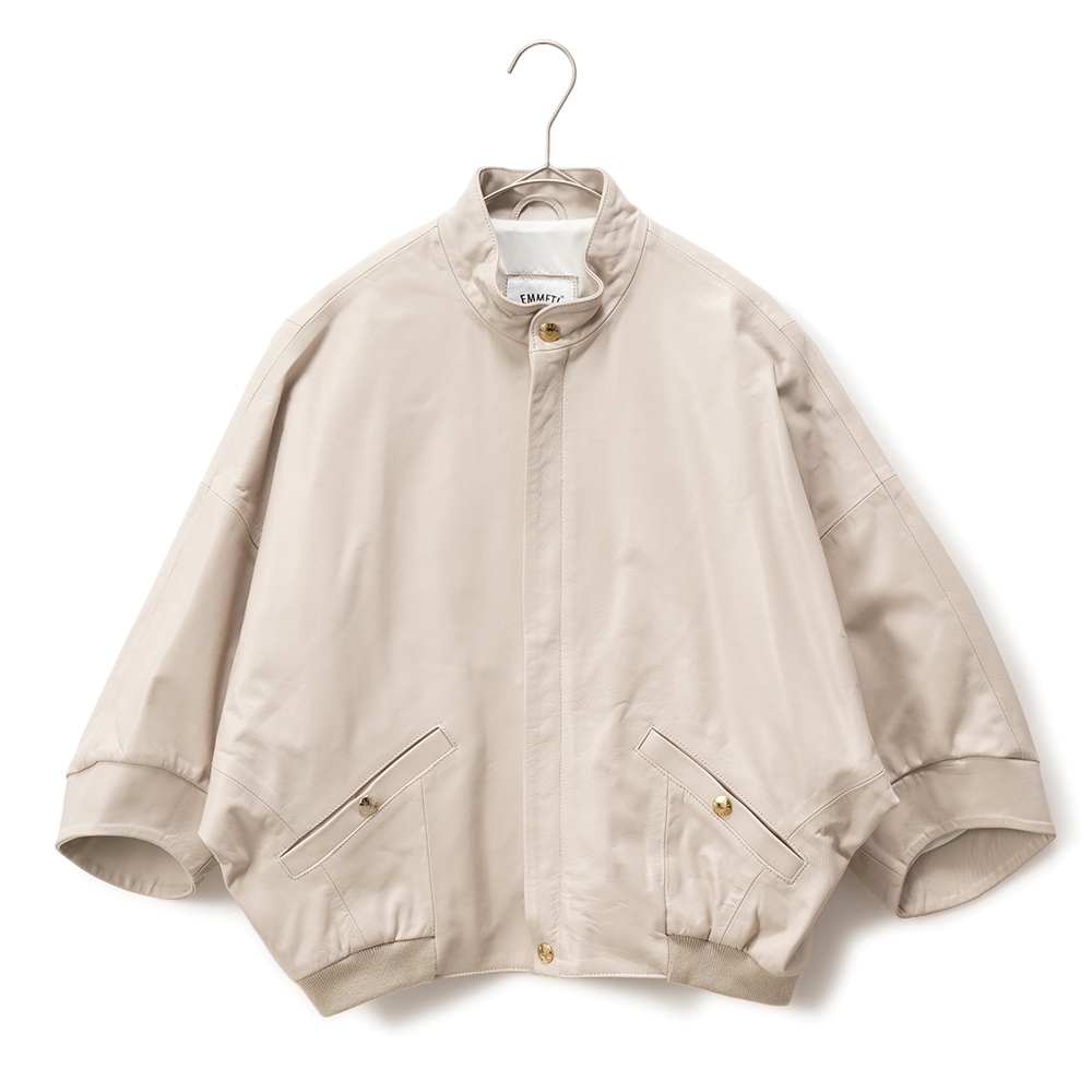 EMMETI / PAIGE レザーブルゾンWhite