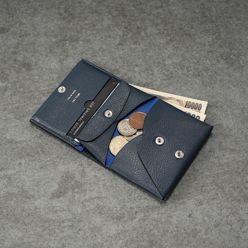 MOLINI モリニ Bifold Compact Wallet バイフォールドコンパクトウォレット 多目的ウォレット BCW1002 NAVY