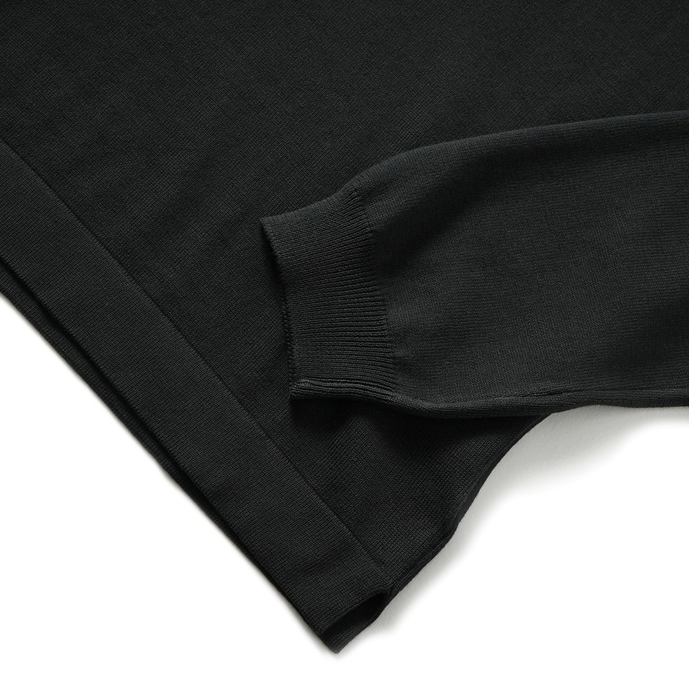 GRANSASSO グランサッソ ソフトコットン ニット タートルネック ロングスリーブ 58161/18120 BLACK