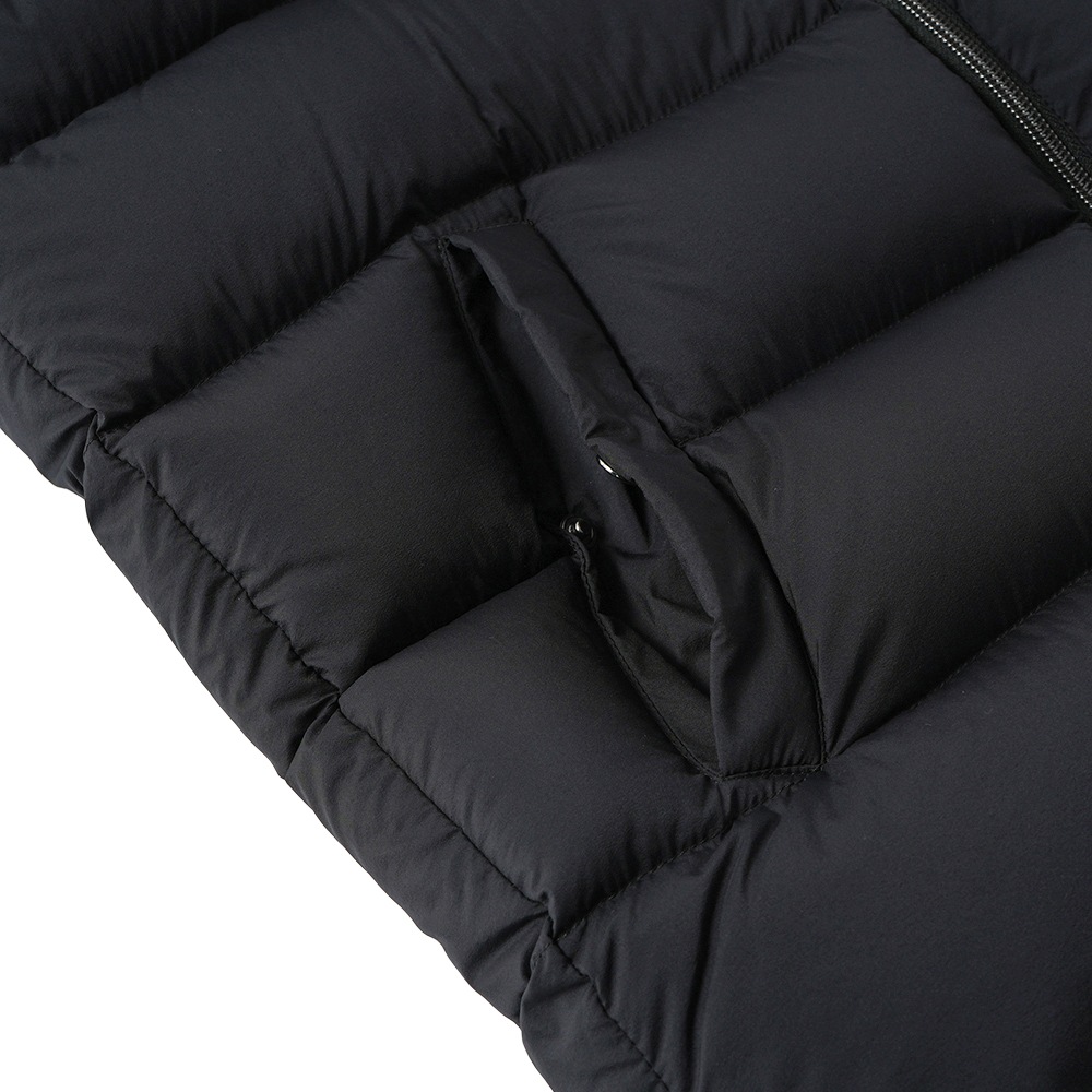 HERNO ヘルノ ECOAGE 撥水ナイロン フーデッドダウンベスト PI001186U-12456Z BLACK