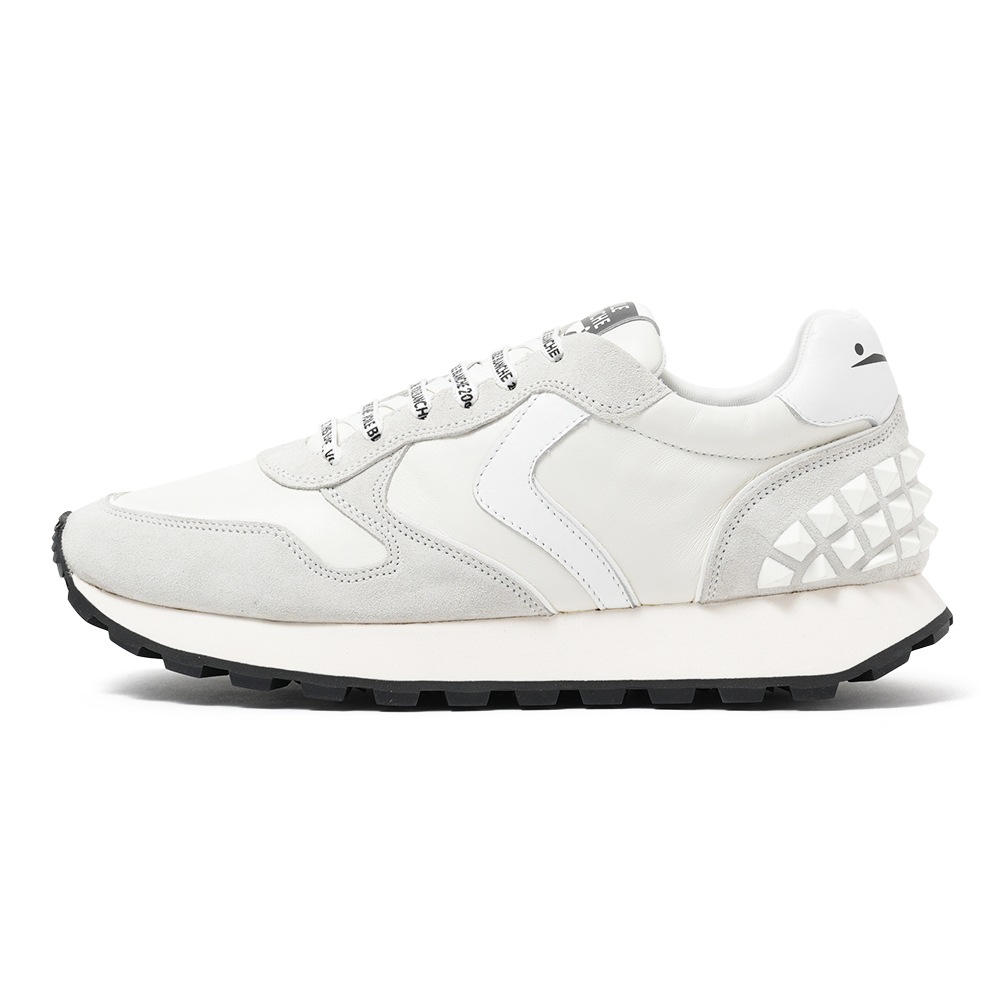 VOILE BLANCHE ボイルブランシェ PARIS STUDS スムースレザー・スエード スニーカー 2018942/01 0N01 WHITE