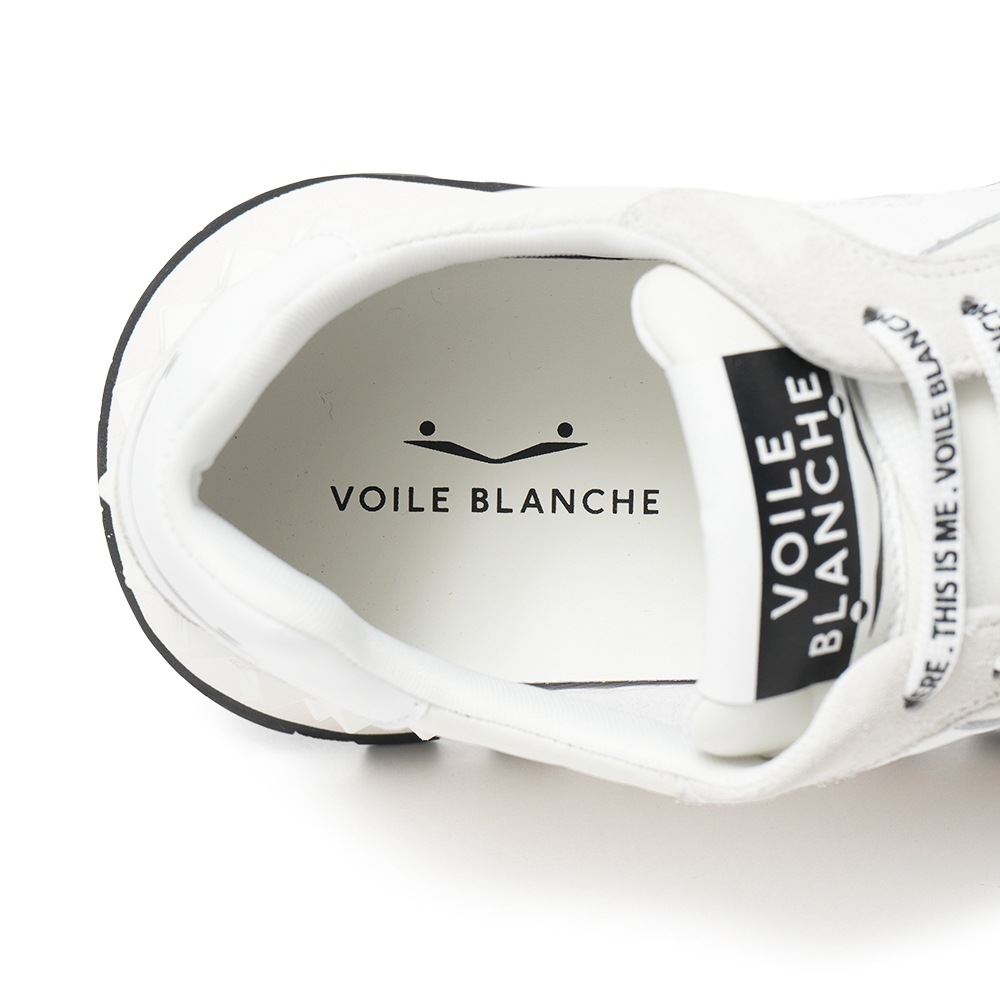 VOILE BLANCHE ボイルブランシェ PARIS STUDS スムースレザー・スエード スニーカー 2018942/01 0N01 WHITE