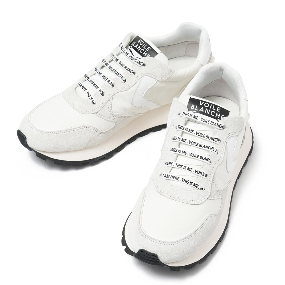 VOILE BLANCHE ボイルブランシェ PARIS STUDS スムースレザー・スエード スニーカー 2018942/01 0N01 WHITE