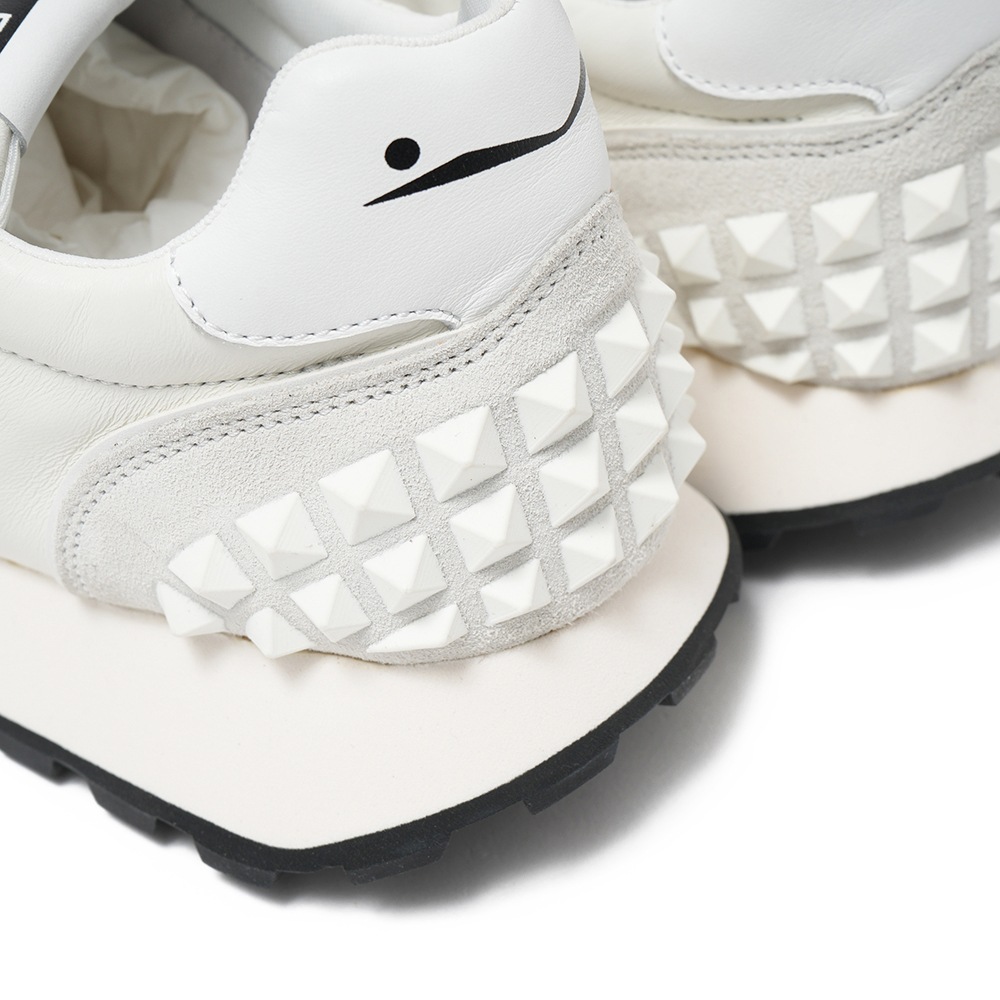 VOILE BLANCHE ボイルブランシェ PARIS STUDS スムースレザー・スエード スニーカー 2018942/01 0N01 WHITE
