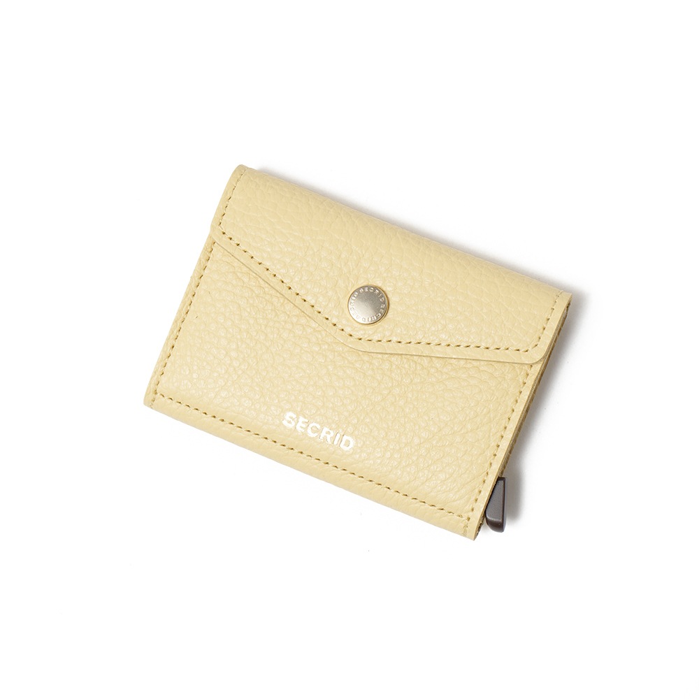 SECRID セクリッド ENVELOPE WALLET PEBBLE エンベロープ ウォレット BUTTER YELLOW