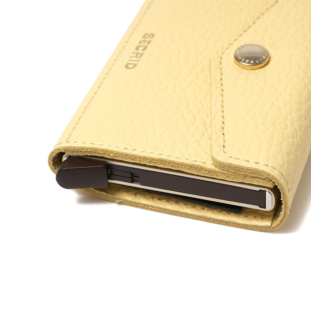 SECRID セクリッド ENVELOPE WALLET PEBBLE エンベロープ ウォレット BUTTER YELLOW