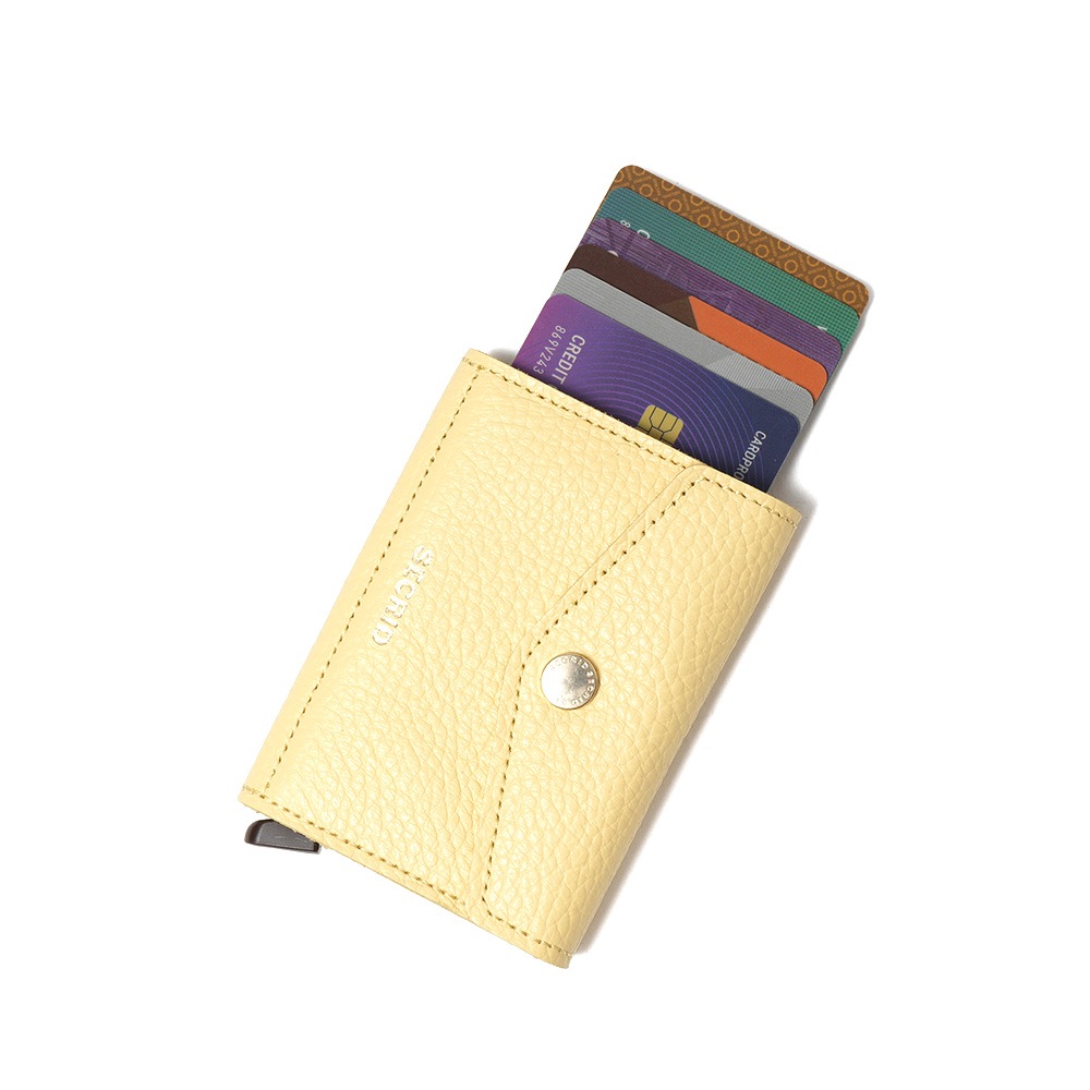 SECRID セクリッド ENVELOPE WALLET PEBBLE エンベロープ ウォレット BUTTER YELLOW