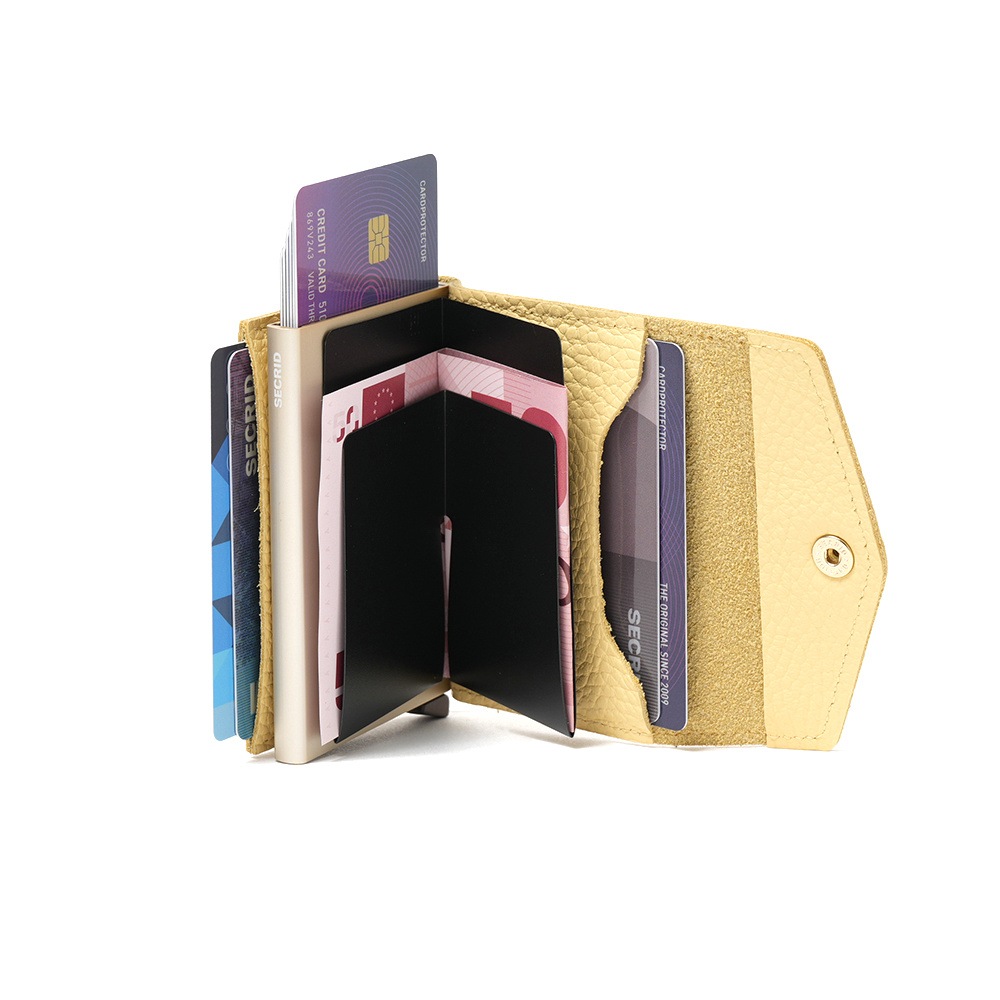 SECRID セクリッド ENVELOPE WALLET PEBBLE エンベロープ ウォレット BUTTER YELLOW