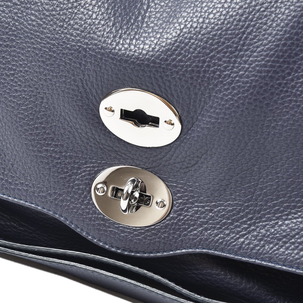 美品 ザラネート ポスティーナ L ネイビー 大容量 ショルダーバッグ ポスティーナLサイズ！！ZANELLATO POSTINA L ARCHE / CAHEMERE