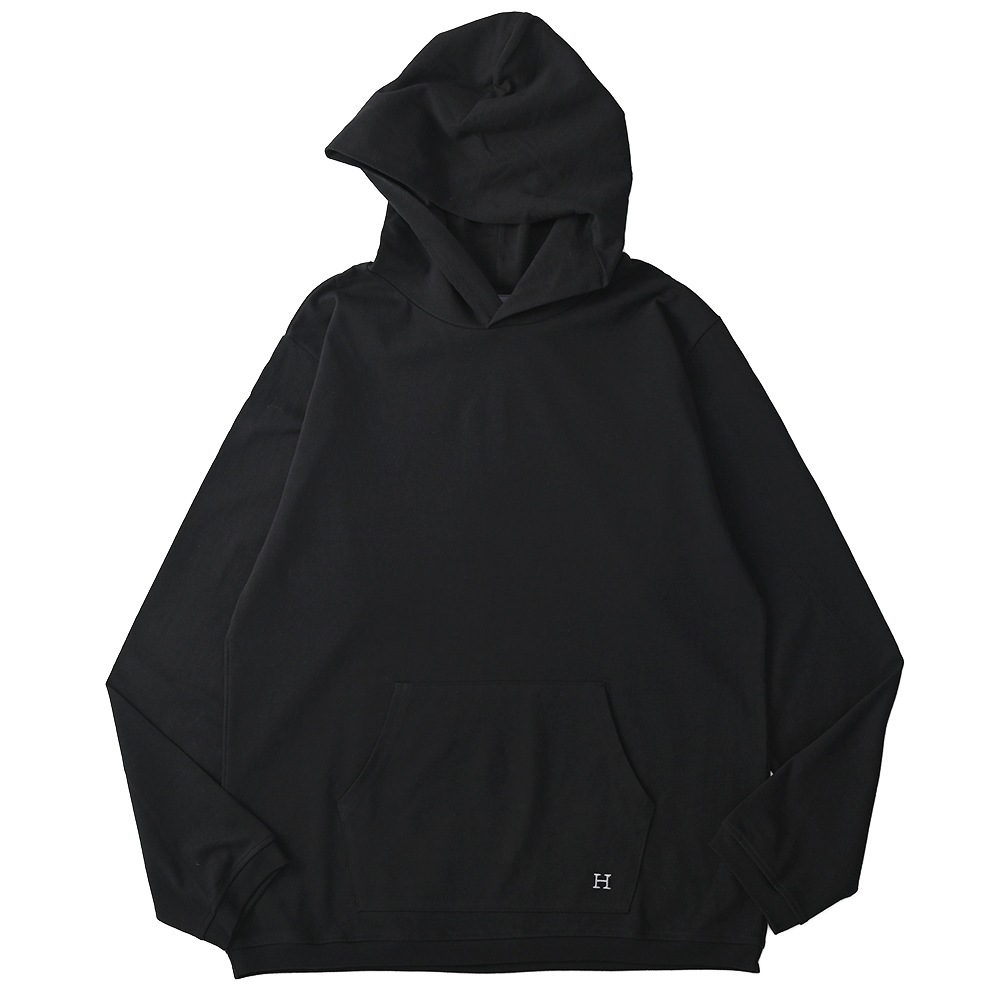 HOLLYWOOD RANCH MARKET ハリウッドランチマーケット Hエンブロイダリー ナローリブパーカ BLACK