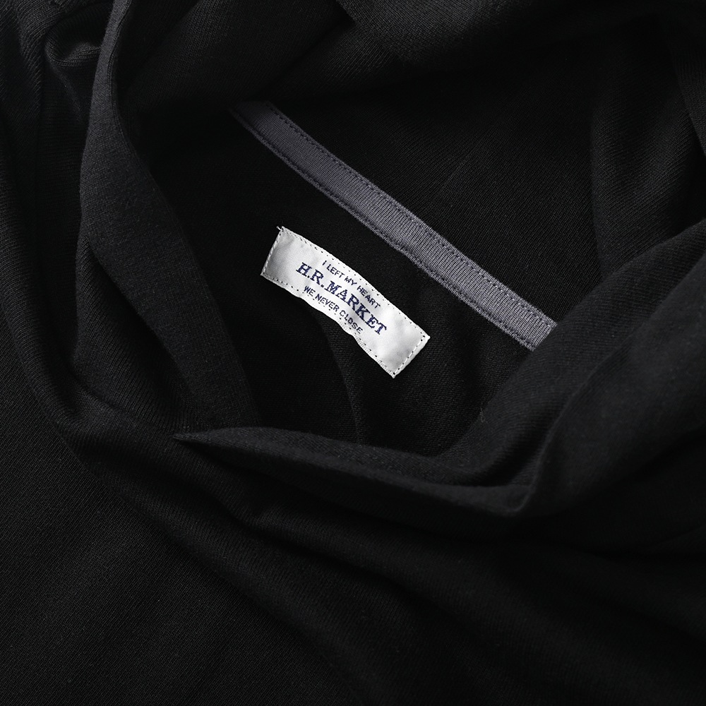 HOLLYWOOD RANCH MARKET ハリウッドランチマーケット Hエンブロイダリー ナローリブパーカ BLACK