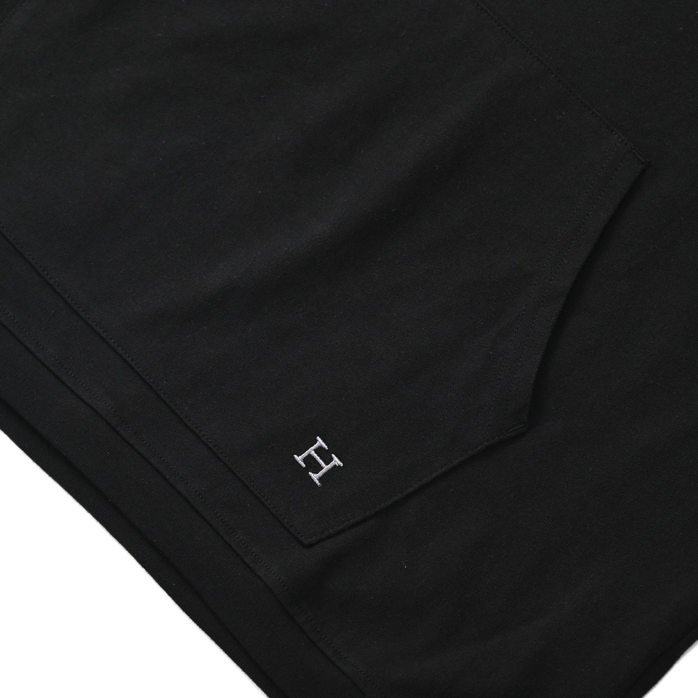 HOLLYWOOD RANCH MARKET ハリウッドランチマーケット Hエンブロイダリー ナローリブパーカ BLACK