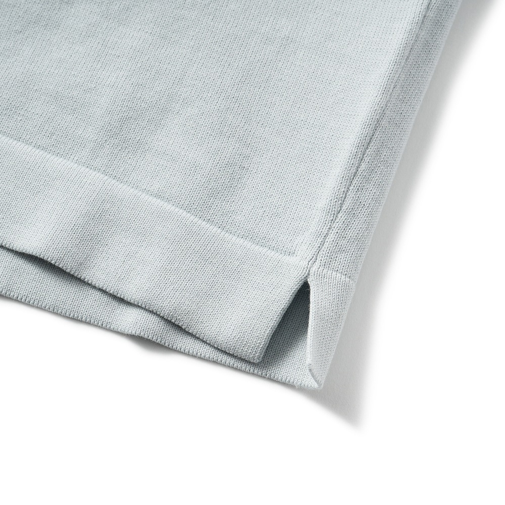 GRAN SASSO グランサッソ ソフトコットン ニット クルーネック ショートスリーブ Tシャツ 58138/18120 ICE GRAY