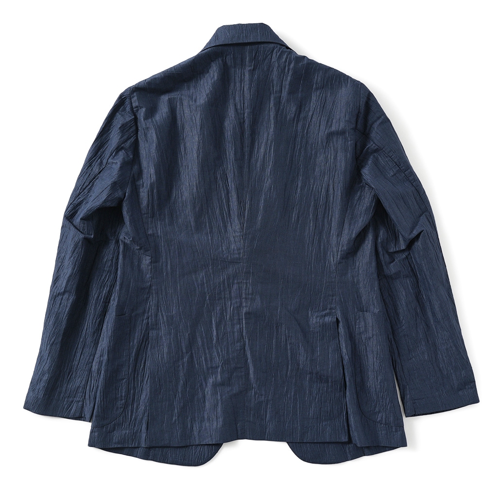 Finjack フィンジャック コットン・リネン 楊柳 2B ジャケット SGS-TXJ005 NAVY