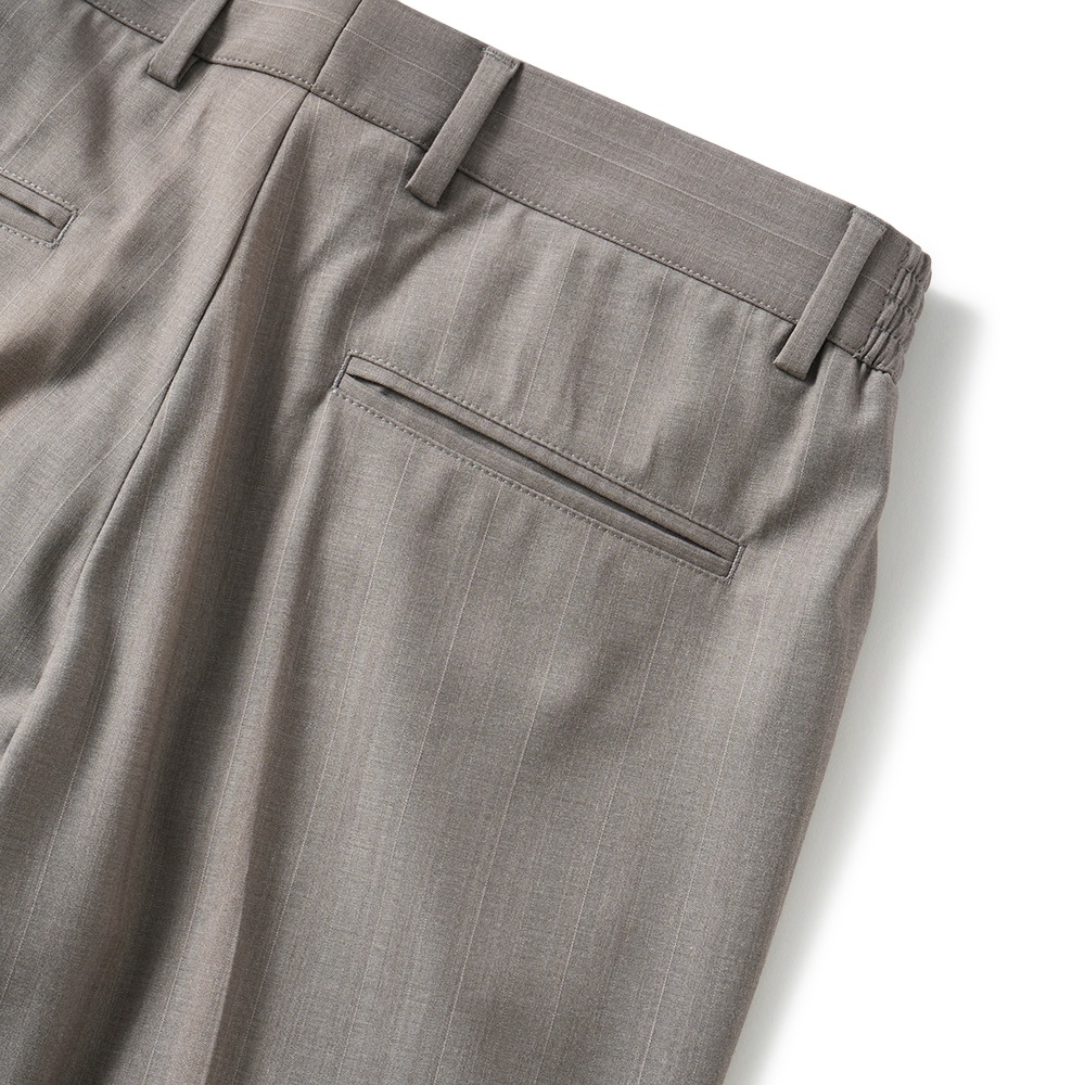 giab's ARCHIVIO ジャブスアルキヴィオ MASACCIO/M1 A3712 マサッチョ マサッチョ ナローペンシルストライプ ドローコードパンツ GREIGE