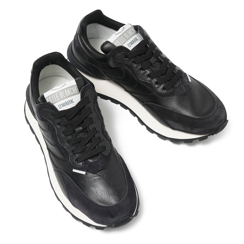 VOILE BLANCHE ボイルブランシェ QWARK HYPE スムースレザー・スエード スニーカー 2017930/17 0A01 BLACK