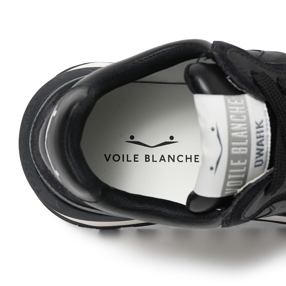 VOILE BLANCHE ボイルブランシェ QWARK HYPE スムースレザー・スエード スニーカー 2017930/17 0A01 BLACK