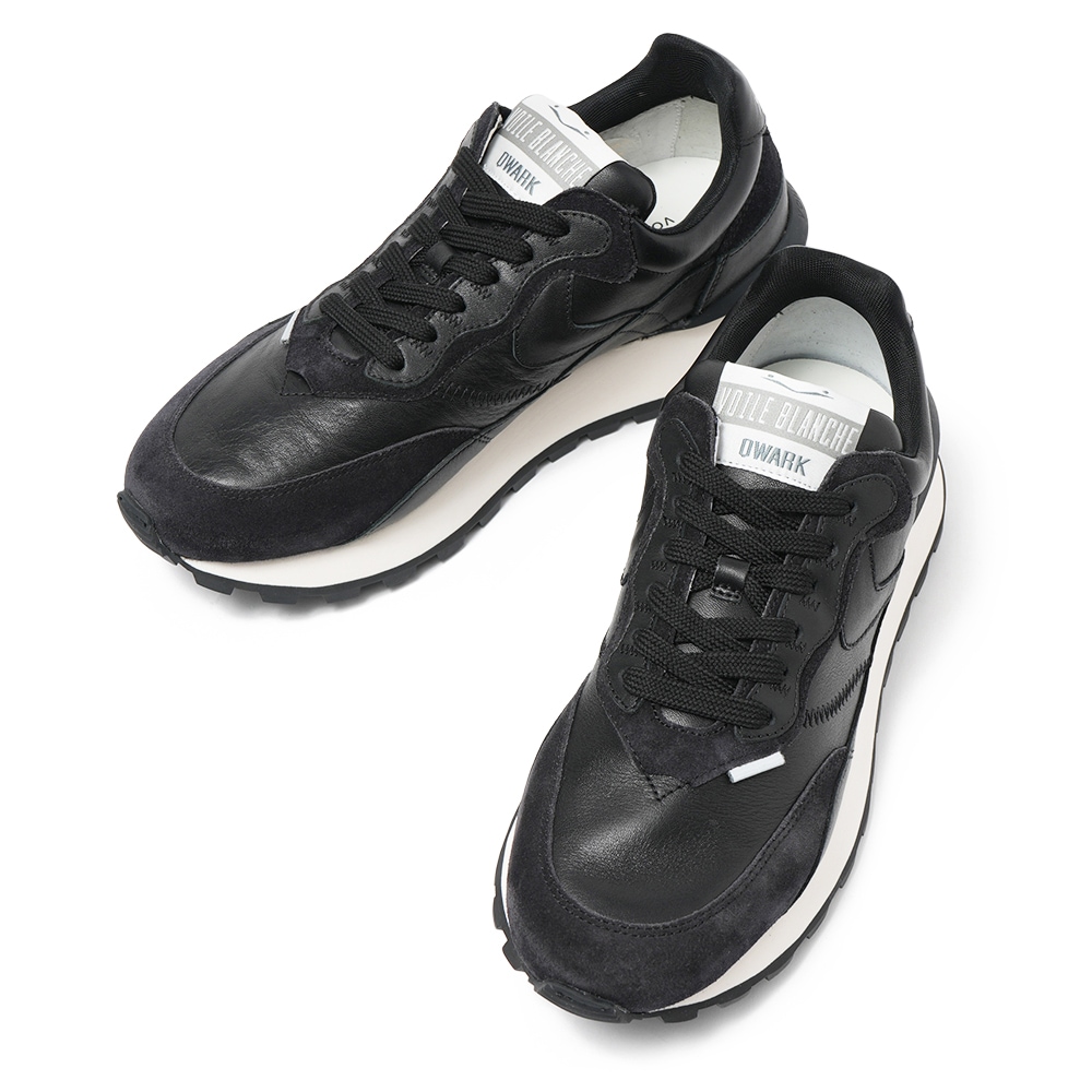 VOILE BLANCHE ボイルブランシェ QWARK HYPE スムースレザー・スエード スニーカー 2017930/17 0A01 BLACK