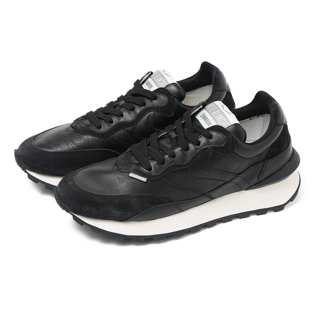 VOILE BLANCHE ボイルブランシェ QWARK HYPE スムースレザー・スエード スニーカー 2017930/17 0A01 BLACK