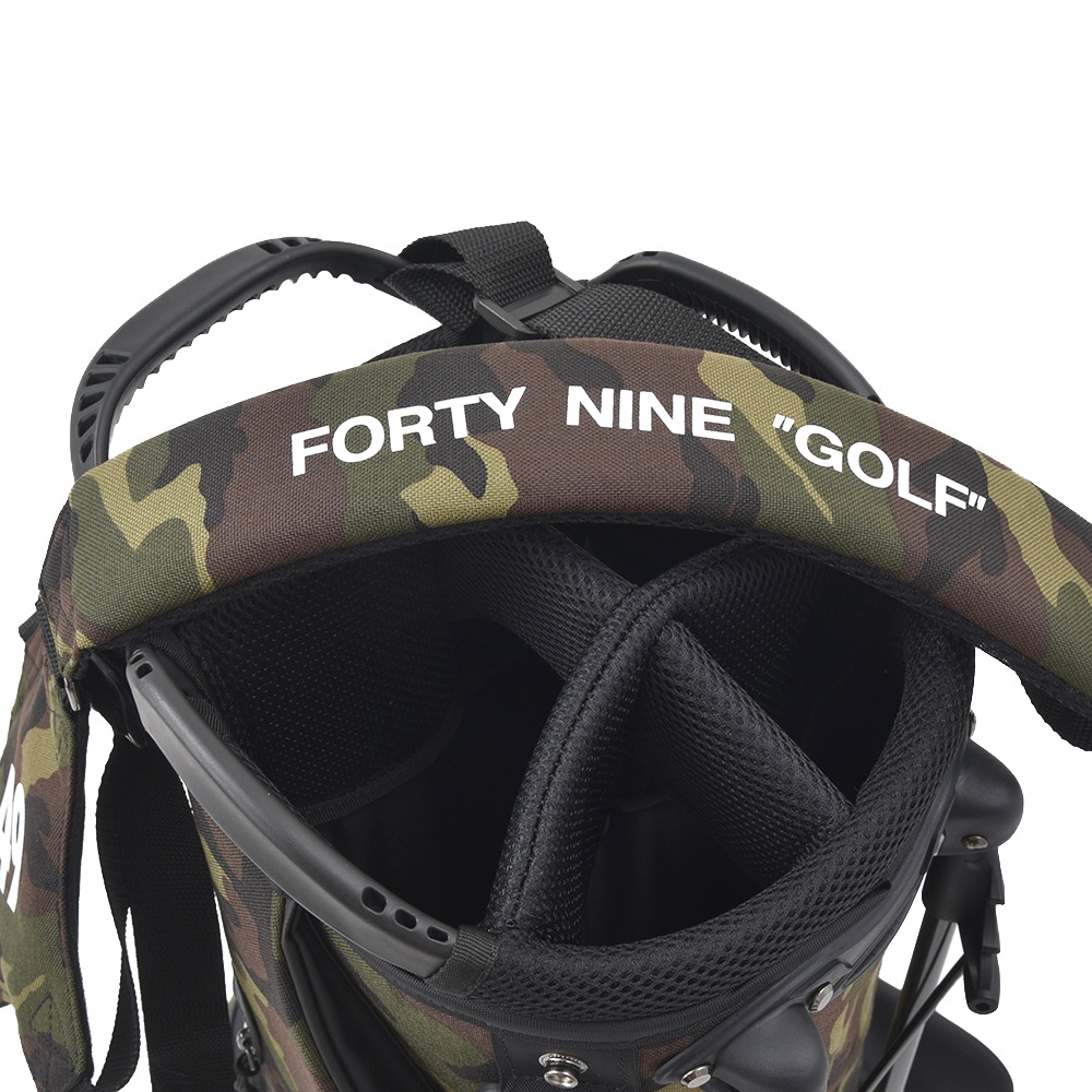 ⭐︎美品⭐︎TFW49 キャディバッグ カーキ×チャコール TFW49 キャディバッグ ゴルフバッグ 9.5インチ スタンド ゴルフ