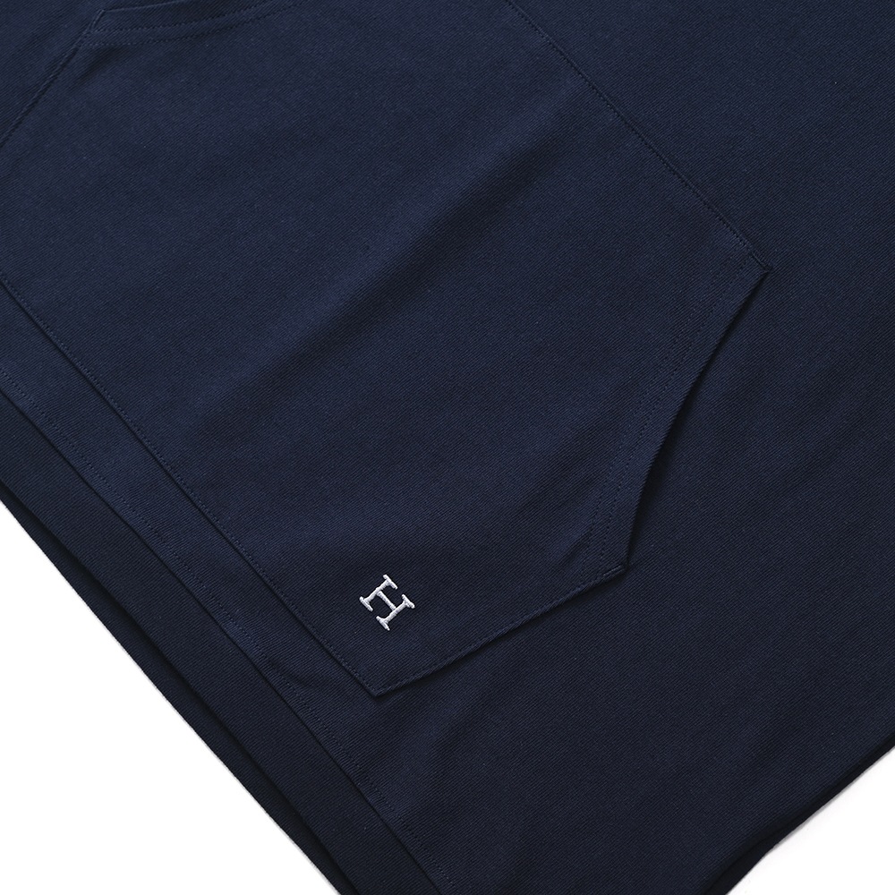 HOLLYWOOD RANCH MARKET ハリウッドランチマーケット Hエンブロイダリー ナローリブパーカ NAVY