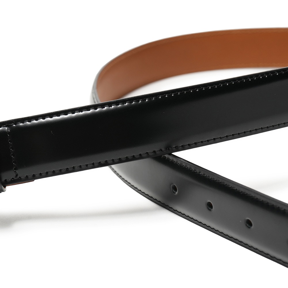 D'AMICO ダミーコ カーフ ベルト ACUB001 BLACK