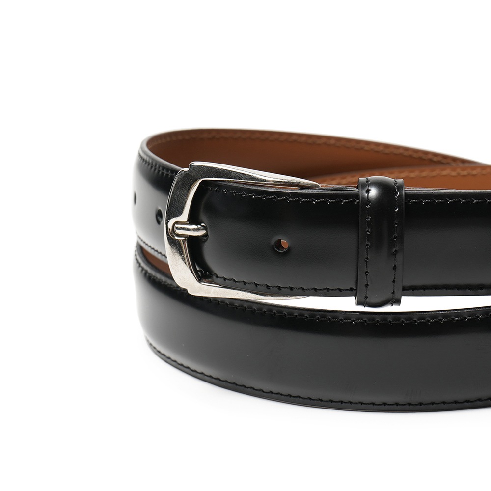 D'AMICO ダミーコ カーフ ベルト ACUB001 BLACK