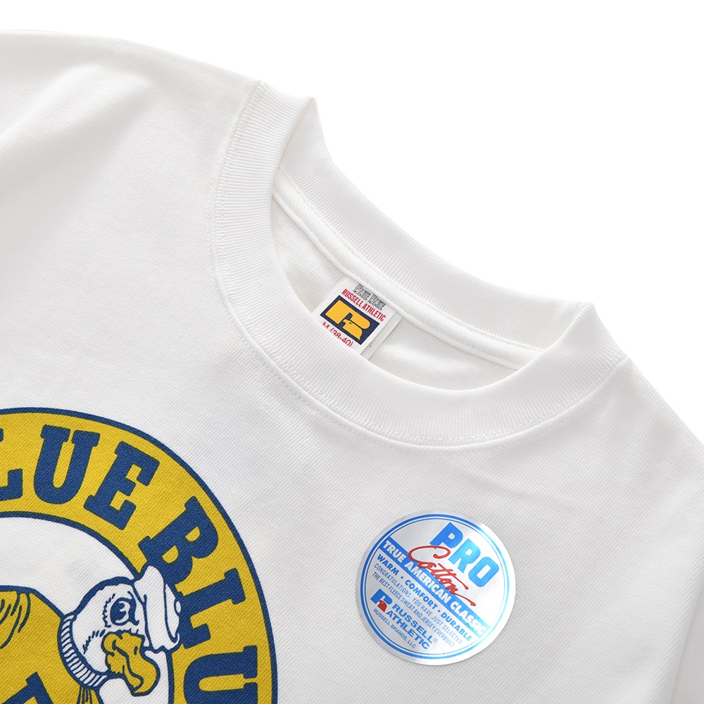 RUSSELL・BLUE BLUE ラッセル・ブルーブルー RUSSELL BLUEBLUE シーガルス Tシャツ WHITE