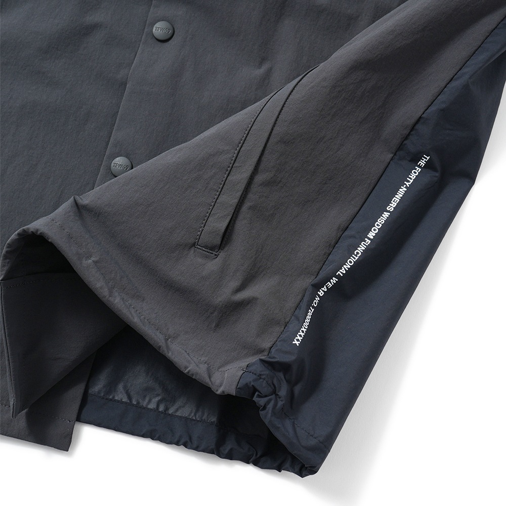 TFW49 ティーエフダブリュー49 LIGHT COACH JACKET ライト コーチジャケット T062610001 CHARCOAL