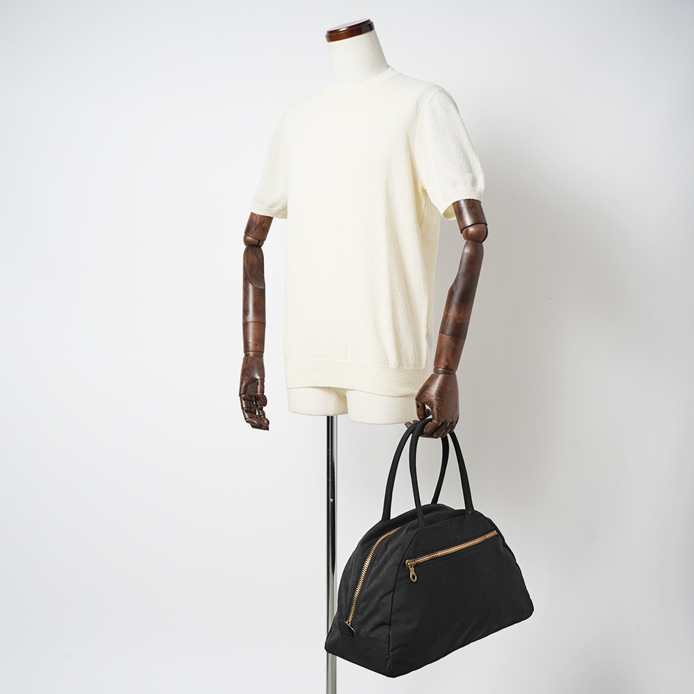 JAS M.B. ジャス エムビー Mini Boston ミニ ボストン ミリクロス ボストンバッグ BLACK