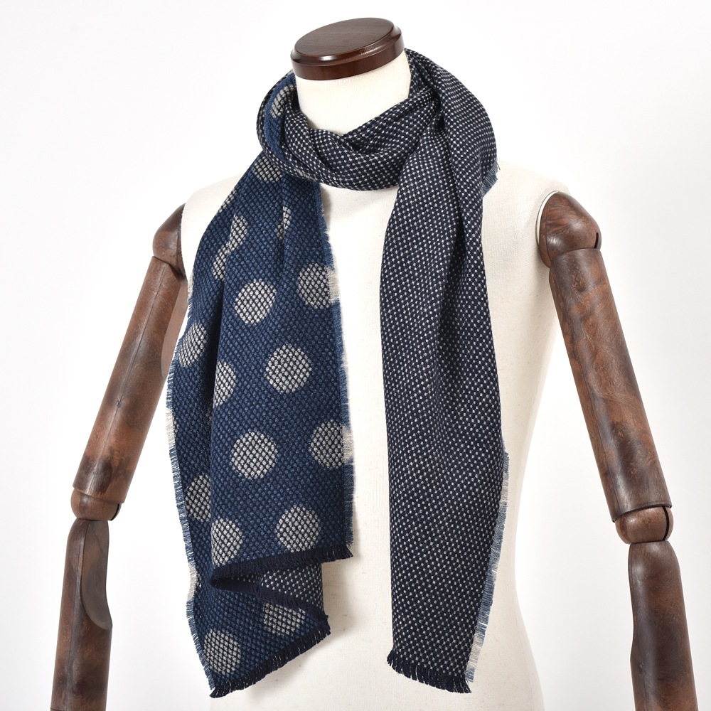 GIERRE ジエレ SC212243 ウール・ナイロン ドット ストール