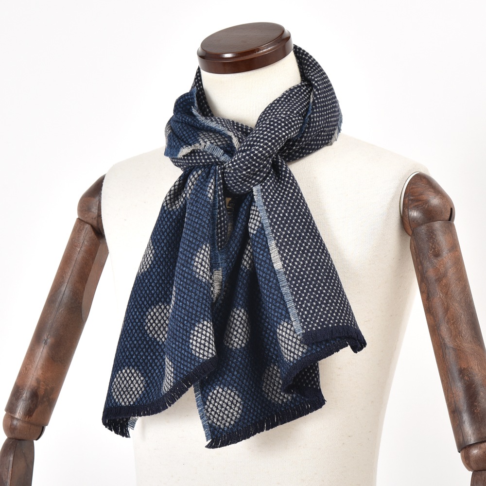 GIERRE ジエレ SC212243 ウール・ナイロン ドット ストール