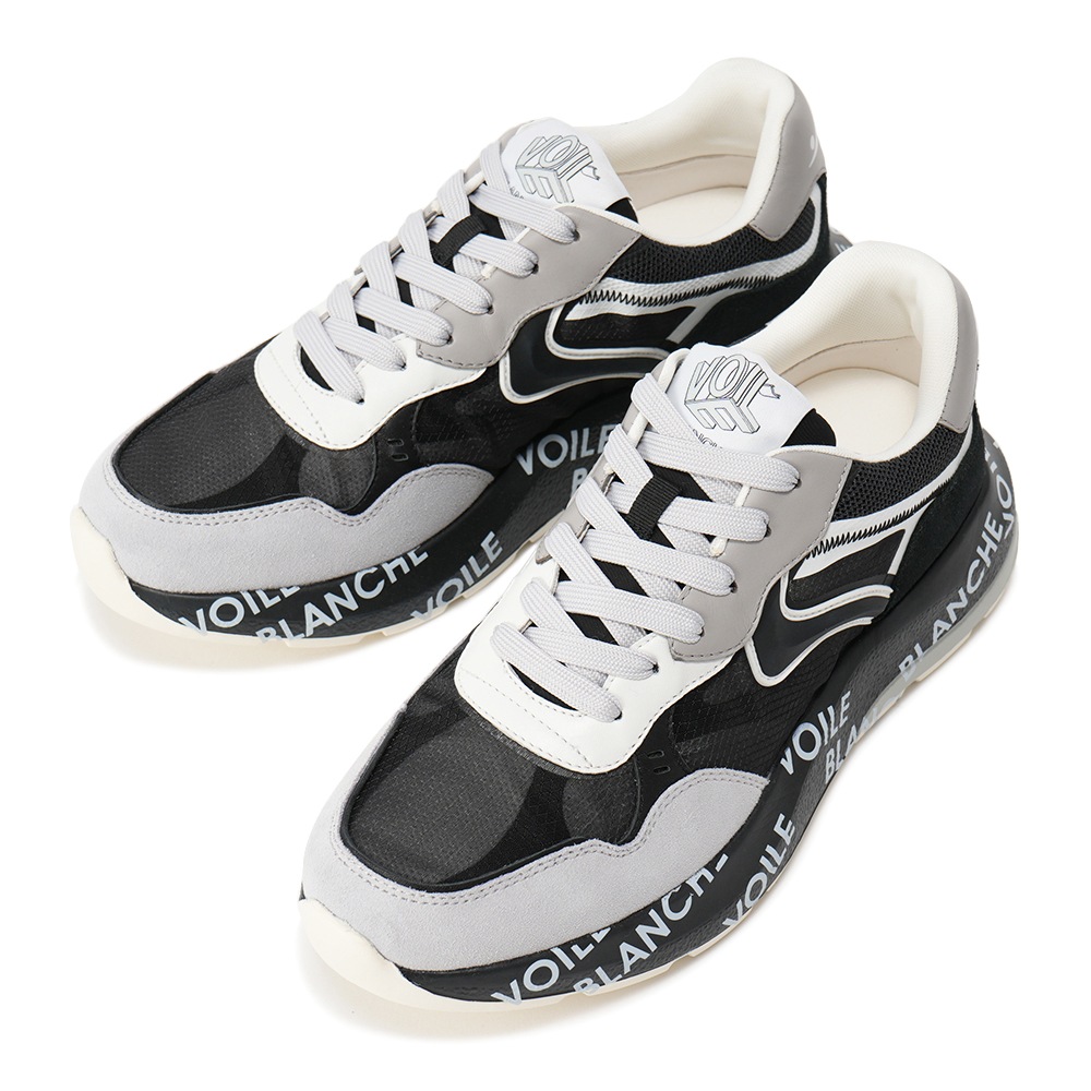 VOILE BLANCHE ボイルブランシェ SHINE スエード・ポリエステル スニーカー 2017855/04-1B67 BLACK