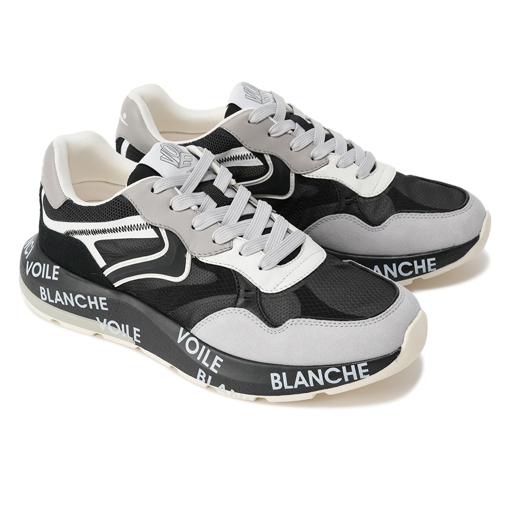 VOILE BLANCHE ボイルブランシェ SHINE スエード・ポリエステル スニーカー 2017855/04-1B67 BLACK
