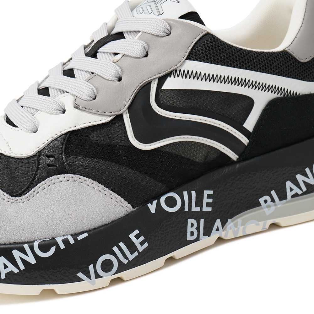VOILE BLANCHE ボイルブランシェ SHINE スエード・ポリエステル スニーカー 2017855/04-1B67 BLACK