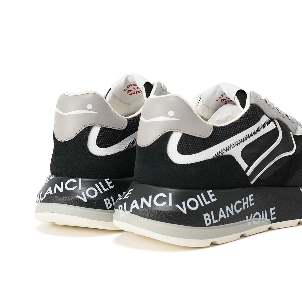 VOILE BLANCHE ボイルブランシェ SHINE スエード・ポリエステル スニーカー 2017855/04-1B67 BLACK