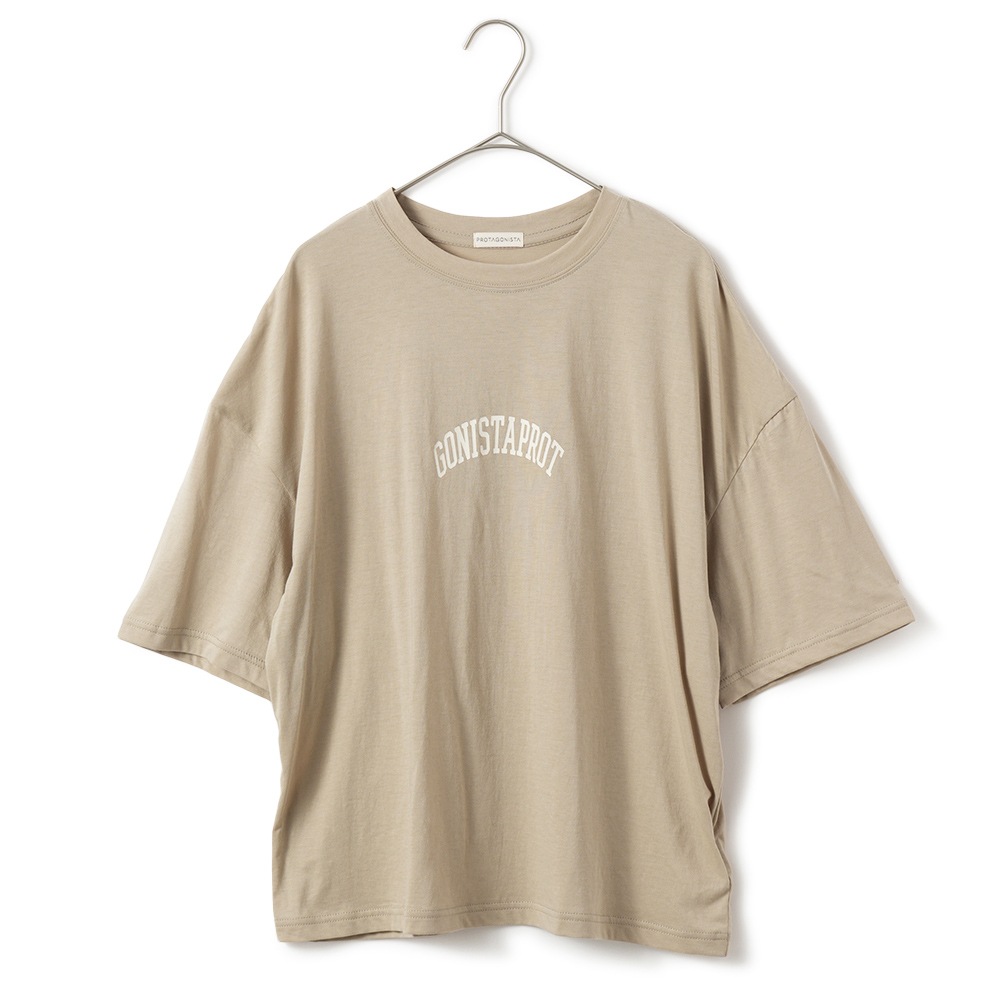 PROTAGONISTA プロタゴニスタ PROTAGONISTA Logo Tee ロゴ Tシャツ PNT-CT-71 TAUPE