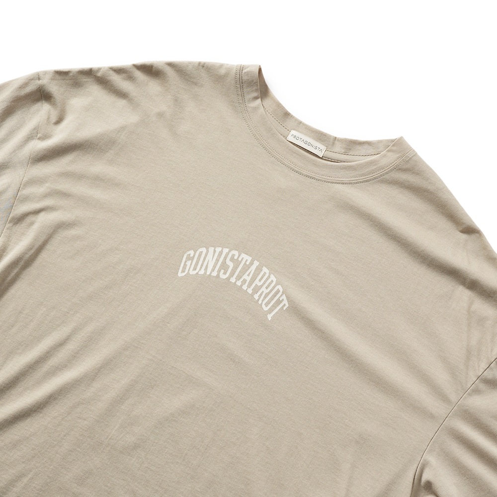 PROTAGONISTA プロタゴニスタ PROTAGONISTA Logo Tee ロゴ Tシャツ PNT-CT-71 TAUPE
