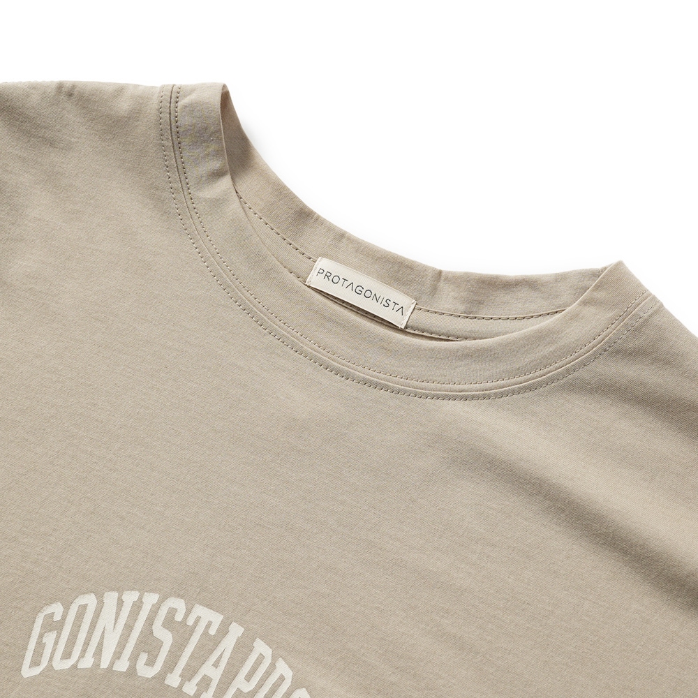 PROTAGONISTA プロタゴニスタ PROTAGONISTA Logo Tee ロゴ Tシャツ PNT-CT-71 TAUPE