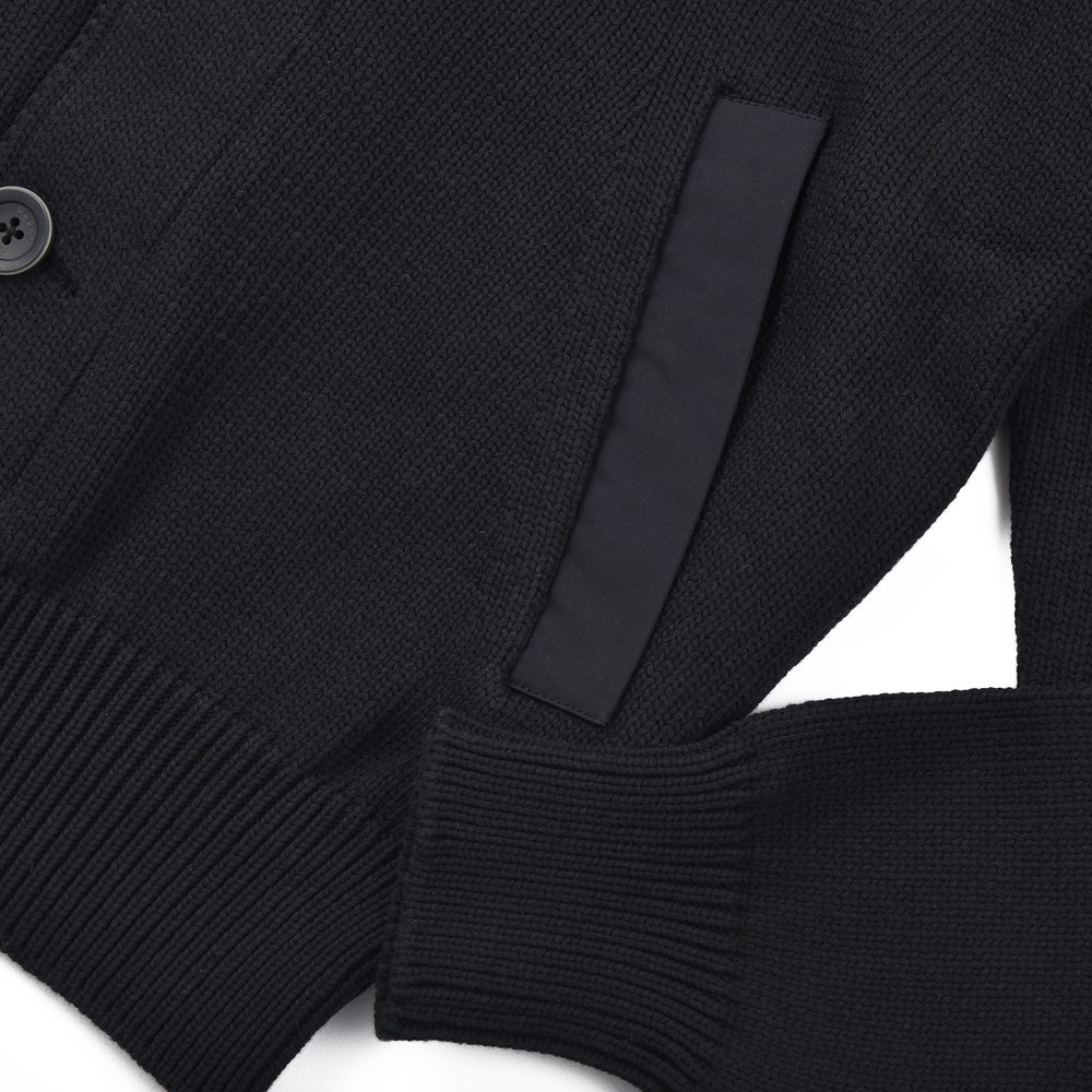 HERNO ヘルノ パフィコットン ミドルゲージ フード付 ニット 【国内