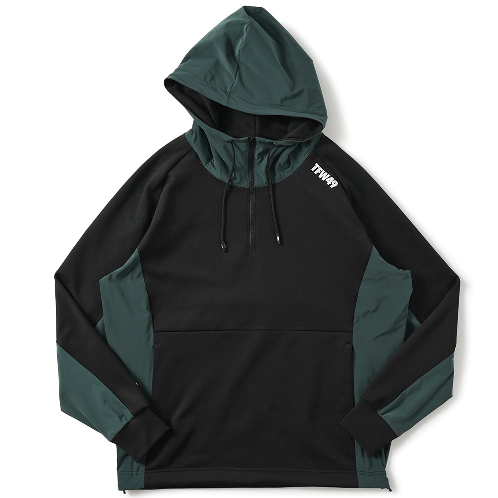 TFW49 ティーエフダブリュー49 COMBINATION HOODIE コンビネーション フーディー T042420010 BK×GR